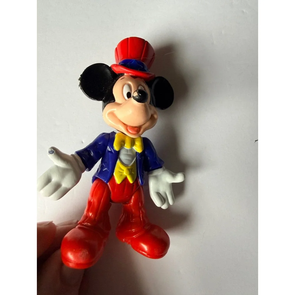 Disney Mickey‎ Mouse Uncle Sam Patriotic PVC Figure Red White Blue 3.5 Inch Toy